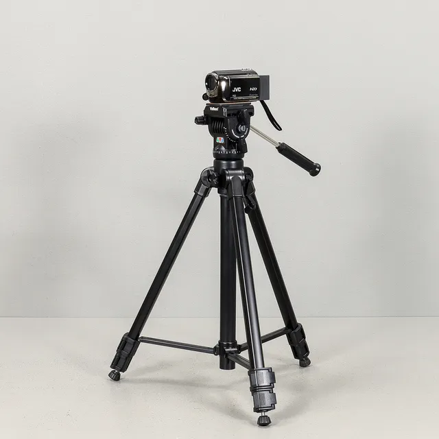 VIDEOKAMERA MED STATIV, JVC GZ-MG650BE, Vellebon Vel-flo 9 PH-368.