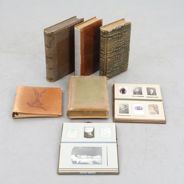 FOTOALBUM & FOTOGRAFIER, parti ,7 stycken.