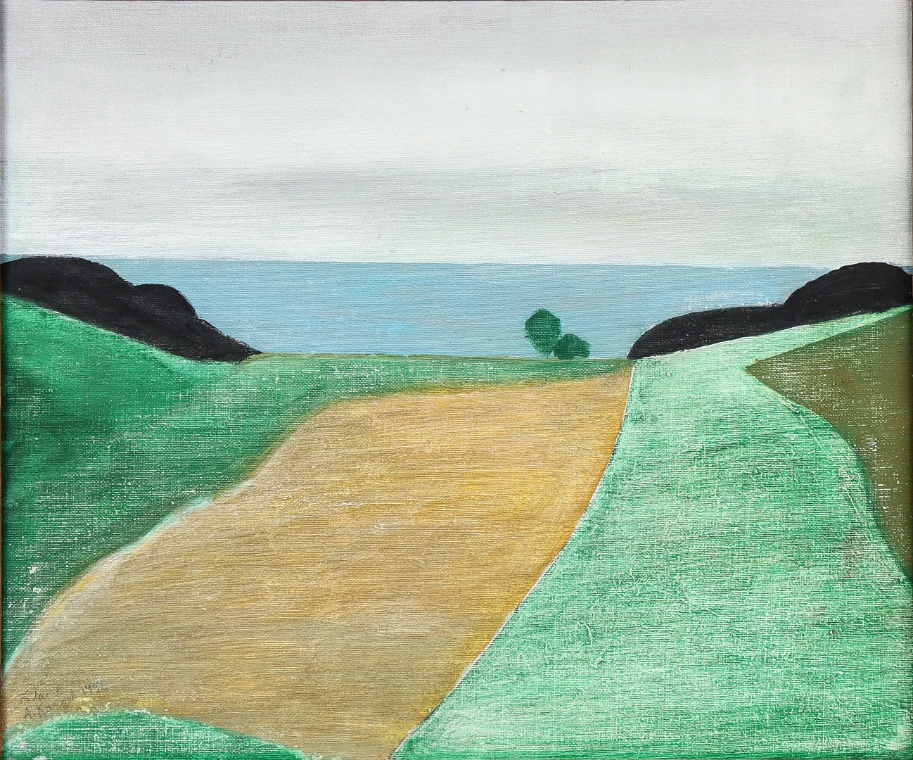 AXEL KARGEL. "Våräng" 1956. — Paintings — Karlstad Hammarö Auktionsverk
