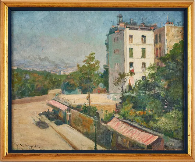 VILHELM HOLMGREN (1863-1943). Montmartre, Paris.