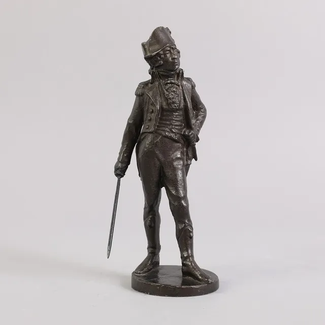 Skulptur af bruneret metal, 1900-tallets første halvdel.