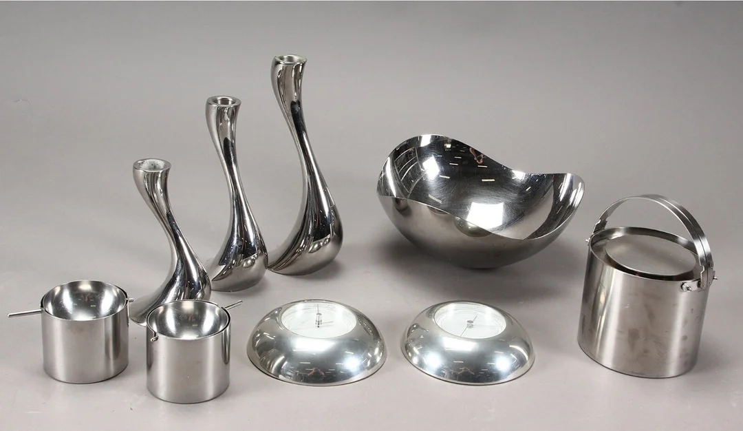 Samling diverse Georg Jensen og Stelton af stål (9) — Hobby and collectibles/Collectibles — Lauritz