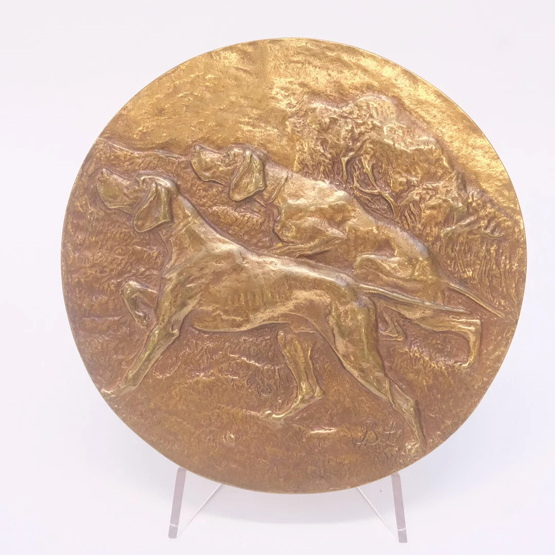 BRUNO LILJEFORS. POINTERHUNDAR PÅ JAKT. — Sculptures & Bronzes — Björnssons Auktionskammare