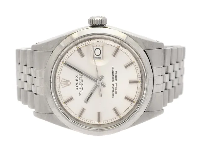 ROLEX, Oyster Perpetual, Datejust (T Swiss T), Chronometer, s.k. "Wide Boy", Ref nr. 1600, Serie nr. 2398161, Cal 1570, Verk nr. D791040, Boett nr. 1600, herrur, 36 mm, stål, automatisk, plexiglas, datum, skadad urtavla, defekt (går ej, balansaxel av, akut servicebehov), skadad boett (porer), Jubileelänk, viklås, Ref nr. 62510H-N4/555, tillverkad fjärde kvartalet 1969.
