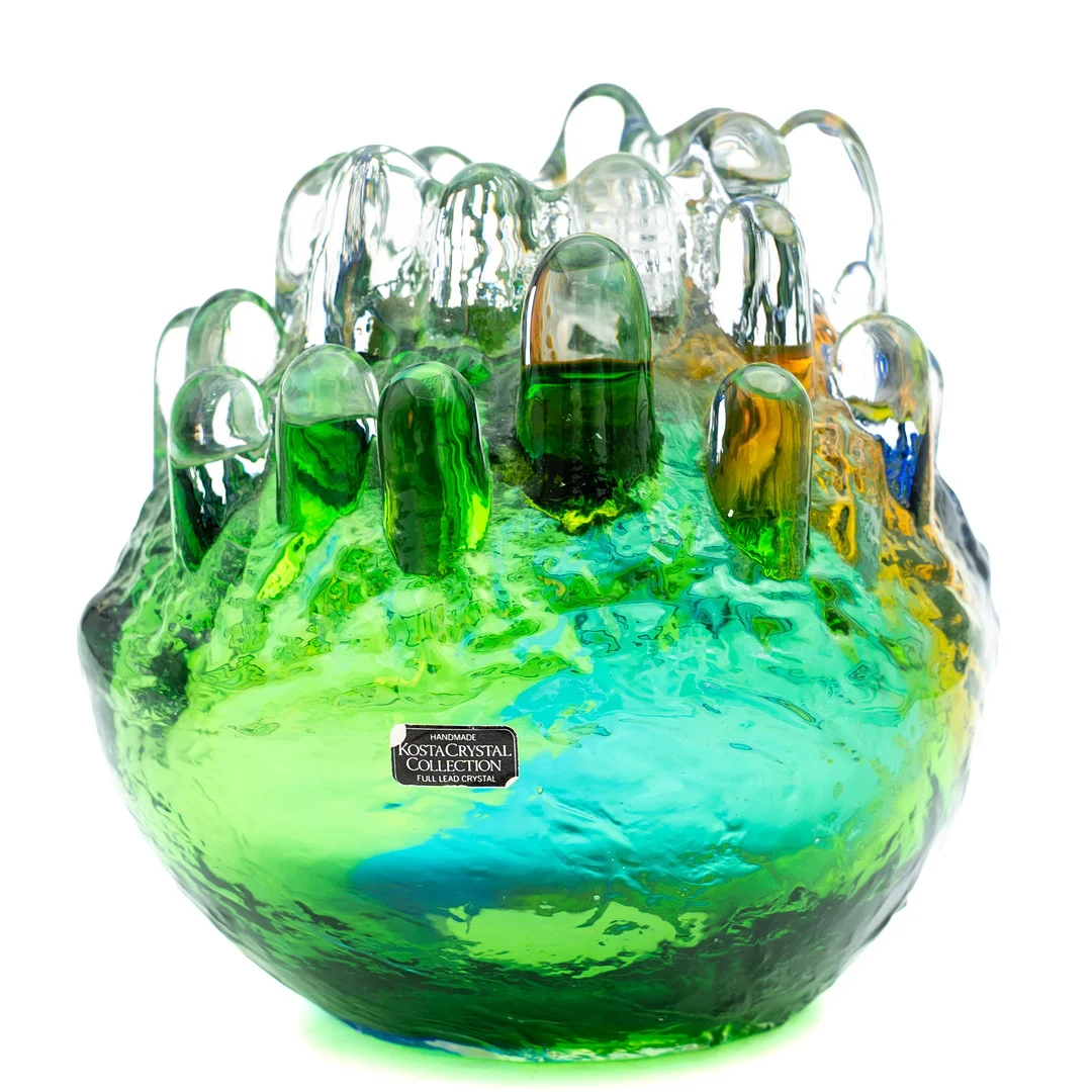GÖRAN WÄRFF. Ljuslykta, "Polar", Kosta Boda 1900-tal. — Art glass — Norrlands Auktionsverk