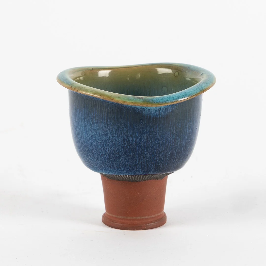 WILHELM KÅGE. Vas, "Farsta", glaserat stengods, Gustavsbergs studiohand, 1955. — European — Stockholms Auktionsverk Helsingborg