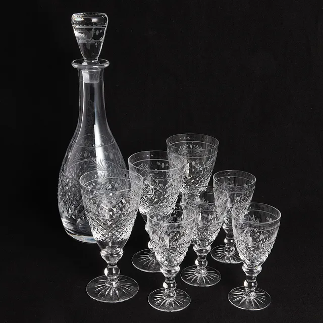 SERVISGLAS, 8 delar, "Elvira Madigan", Kosta.