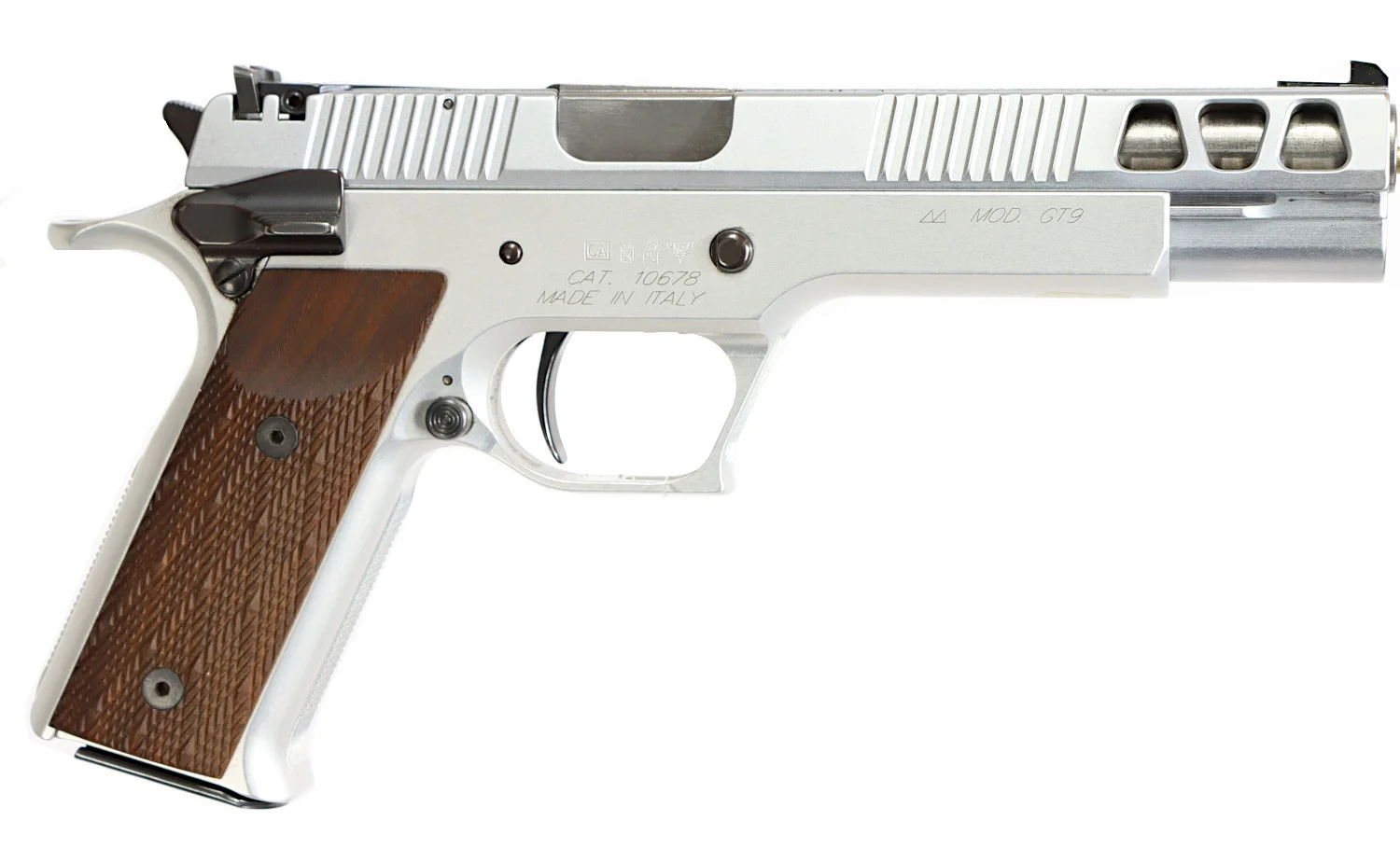 PISTOL, Halvautomatisk, fabrikat Pardini, modell GT9, kaliber 9x19, tillv.nr K00849, se-nr SE2199791. — Pistols — Walter Borg