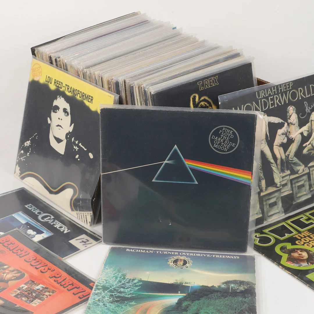 LP-SKIVOR, ca 110 stycken, blandade artister och genrer. — Audio, Vinyl & Hi-Fi — Helsingborgs Auktionskammare
