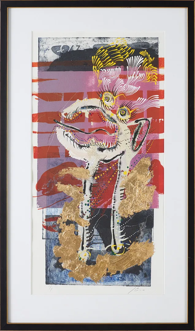 JUAN CANO (FÖDD 1959). Abstrakt komposition, blandteknik, signerad samt numrerad 1/1.