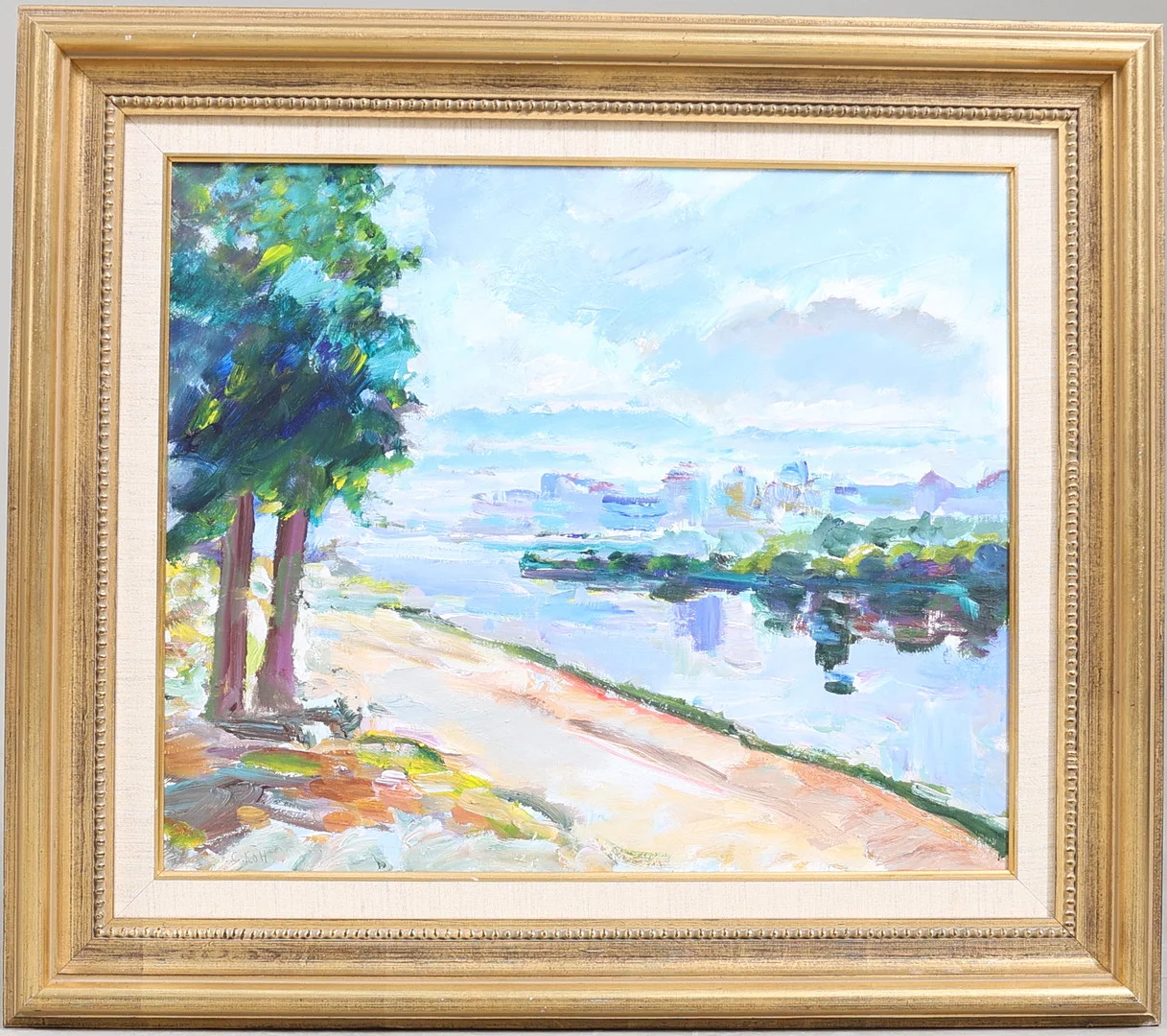 CARL KÖHLER (1919-2006). Landskap, olja på pannå, signerad. — Paintings — Gomér & Andersson Nyköping