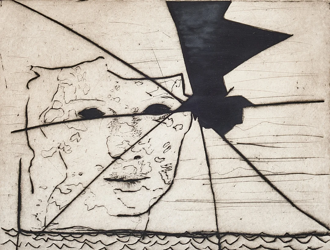 HANS WIGERT. Komposition, etsning, signerad. Numrerad 2/15. — Engravings & Prints — Stockholms Auktionsverk Magasin 5