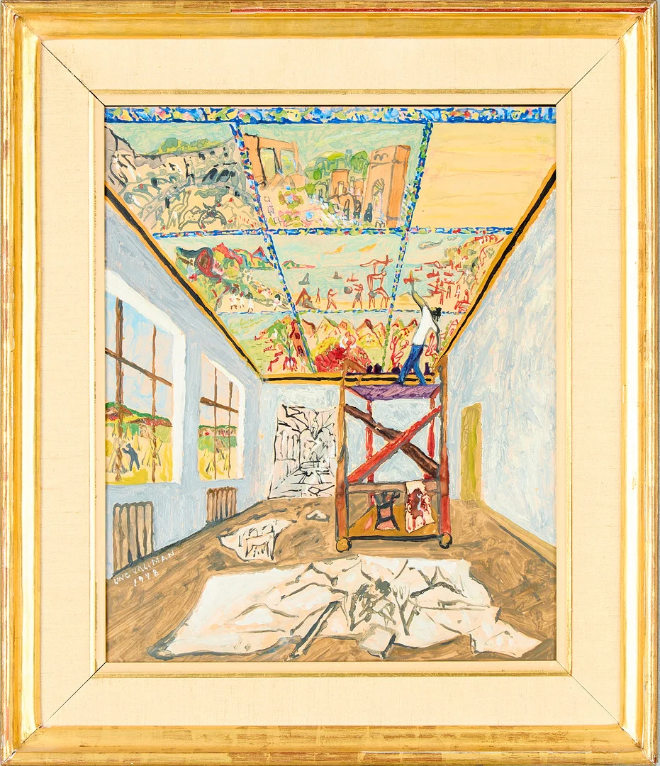 UNO VALLMAN. Takkonstnär. — Paintings — Uppsala Auktionskammare