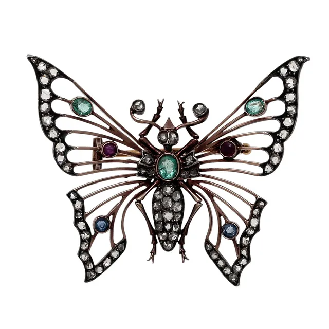 Butterfly-shaped brooch, early 20th Century.