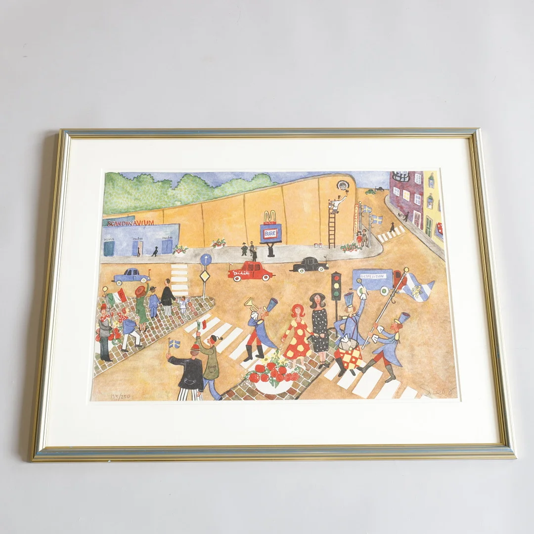 MARIKA LANG. LITOGRAFI, SCANDINAVIUM, Signeret, 134/250. — Engravings & Prints — Palsgaard Kunstauktioner