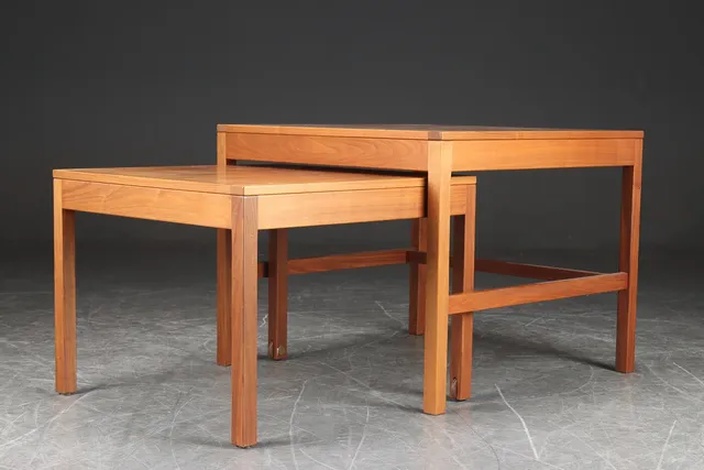 Børge Mogensen. Indskudsborde af teak (2)