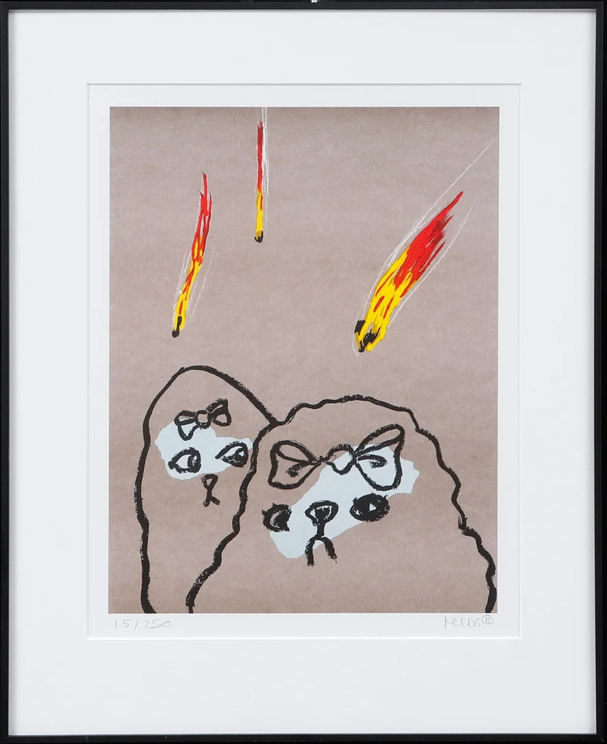 MARIANNE LINDBERG DE GEER. "What me worry IV", färglitografi, signerad och numrerad 151/250. — Engravings & Prints — Göteborgs Auktionsverk