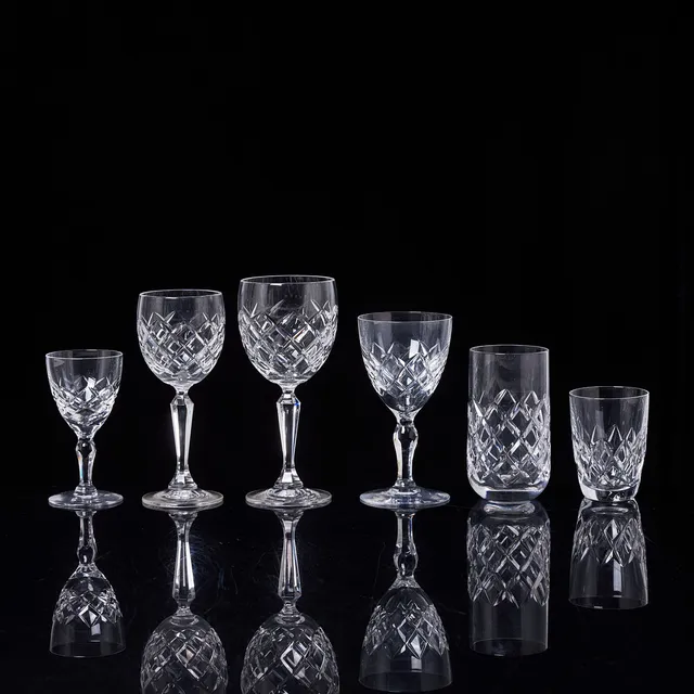 GUNNAR CYRÉN. "Karolina", Orrefors, slipade, klarglas.