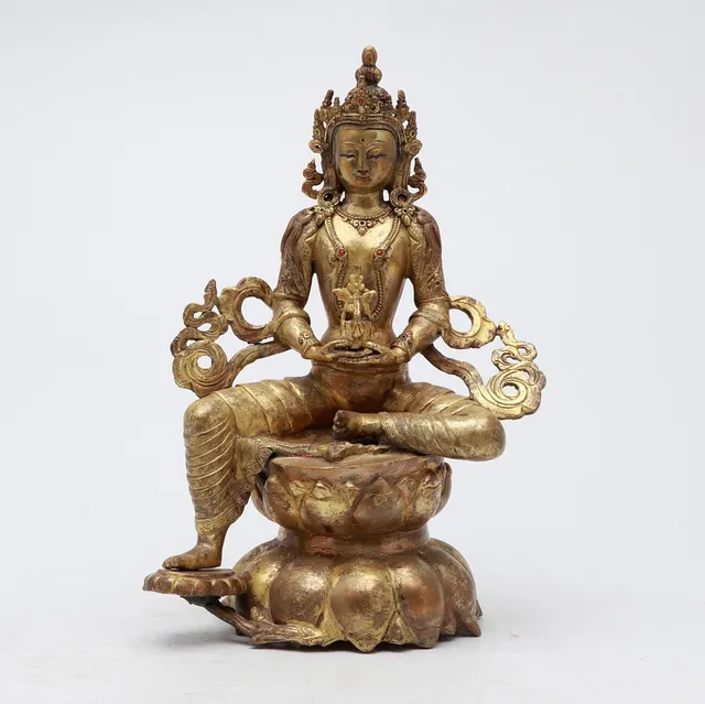 TIBETAN SCHOOL, 20TH CENTURY. "Amitayus" Buddha.