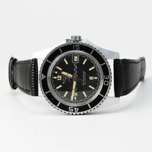ARMBANDSUR, Sicura, stål, manuell, 1970-tal.