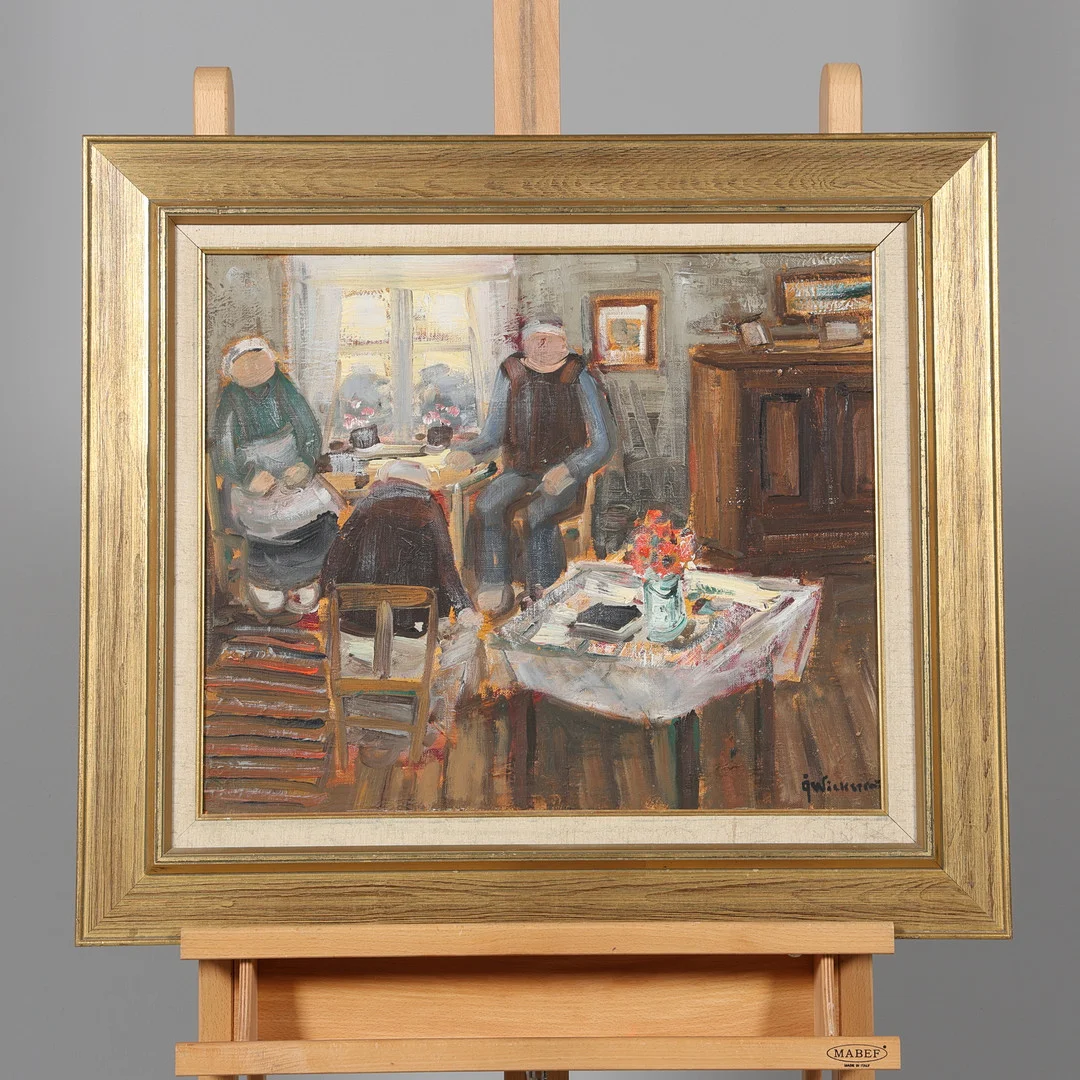 ÅKE WICKSTRÖM. OLJA PÅ DUK, signerad. — Paintings — Borås Auktionshall