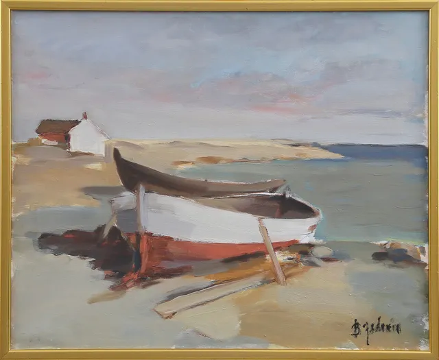 BERT ZEDRÉN. OLJA på duk, signerad, 1900-tal.