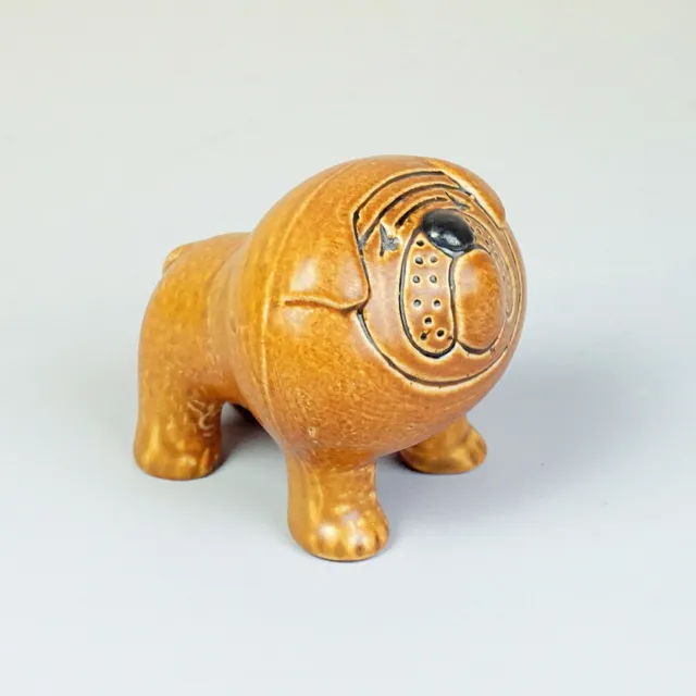 LISA LARSON, figurin, "Bulldog", stengods, ur serien Lillkennel, Gustavsberg.