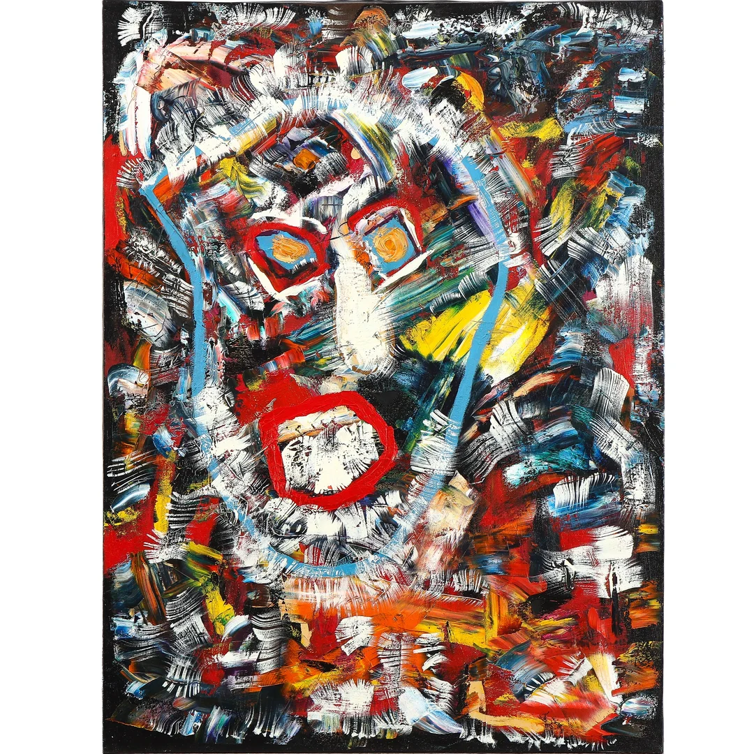 Arne Henriksen. Oil on canvas abstract composition. 60x80 cm. — Paintings and sculptures/Other pictorial art and sculptures — Lauritz