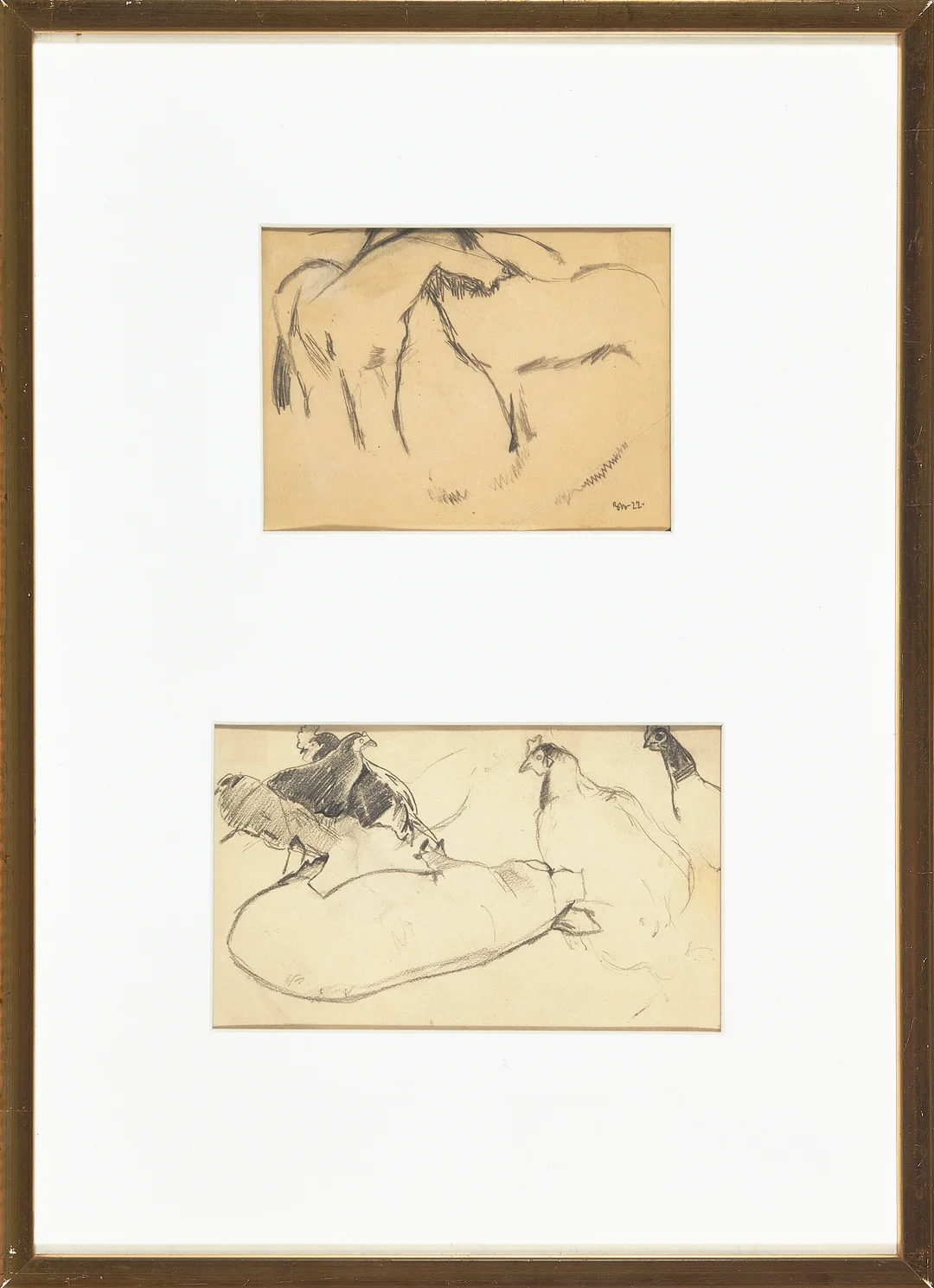 Ness, Bjarne — Dyreskisser, 1922 — Kunst/Øvrig billedkunst — Blomqvist