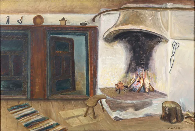 ANNA SAHLSTRÖM. motiv från Utterbyn.
