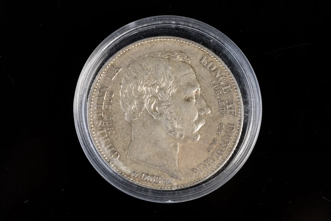 Christian IX, 2 rigsdaler 1863 - H. 3, Sieg 4 'Tronskiftespecie' — Hobby and collectibles/Coins, notes and bars — Lauritz