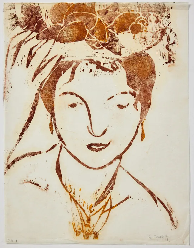 ELLEN THESLEFF. "La Rossa".