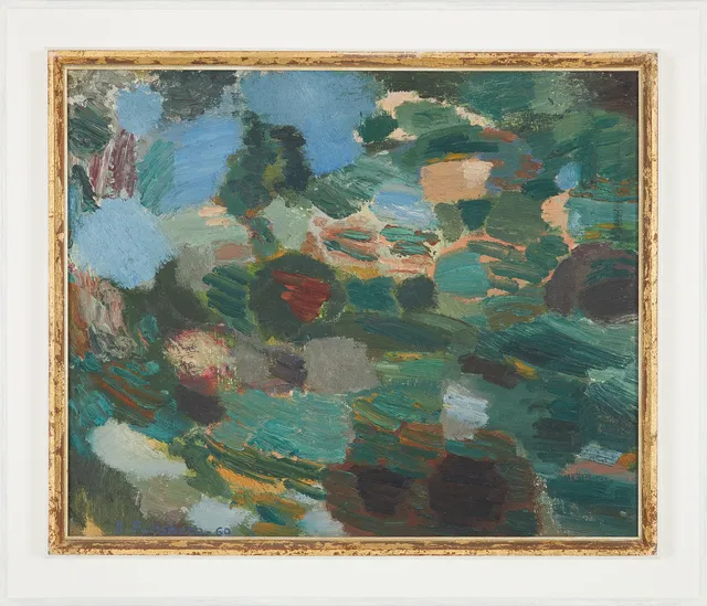 BIRGER FORSBERG (1922-2012). "Gotland II" olja på pannå, signerad och daterad -60.