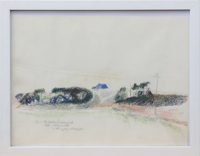 BRITT LUNDBOHM-REUTERSVÄRD. PASTELL, på papper, signerad.