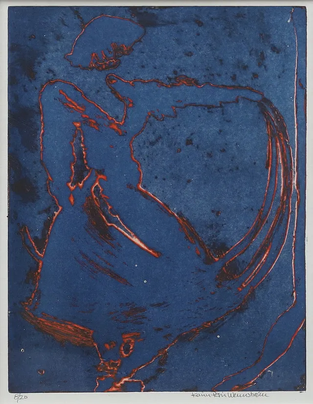 KARIN PETRI WENNSTRÖM (1954-). Stardust, etsning, signerad och numrerad.