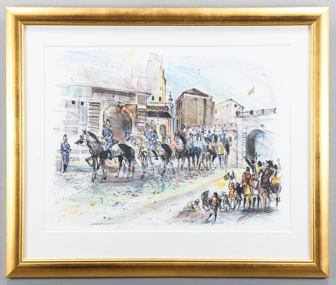BO ÅKE ADAMSSON. Färglitografi EA, signerad. — Engravings & Prints — Karlstad Hammarö Auktionsverk
