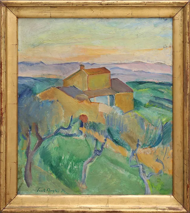 SVANTE BERGH. "LANDSKAP ITALIEN".