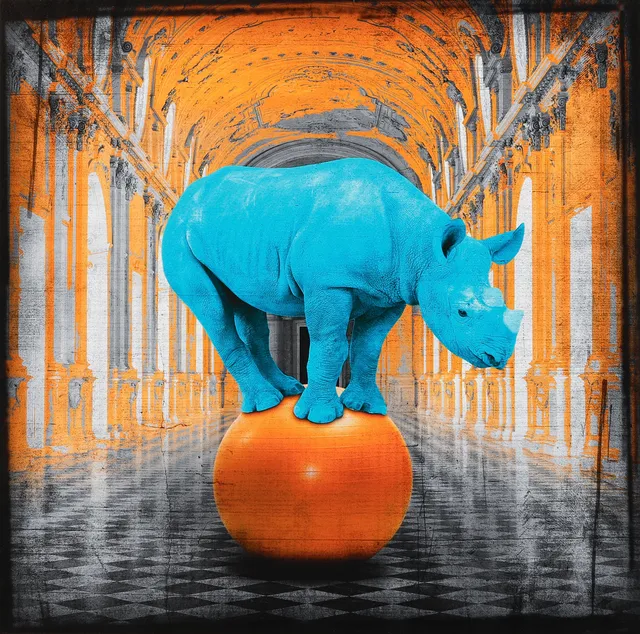 LARS TUNEBO. "Havin a ball", pigment print, signerad och numrerad I/L.