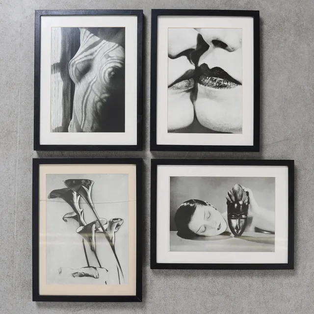 MAN RAY. EFTER. Fotografier i ram, 4 st.