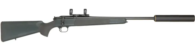 KULGEVÄR MED LJUDDÄMPARE, fabrikat Blaser, modell R93 Proffesionell, kaliber .308W, tillv.nr 9R016879, se-nr SE2551996.