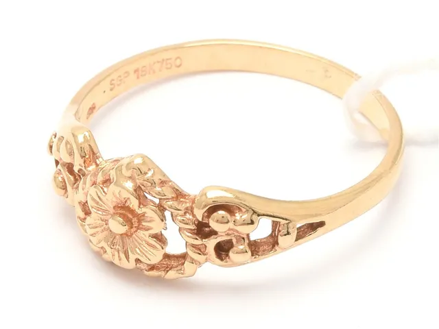 Ring 18K 2,3g Ø17¾, blomma