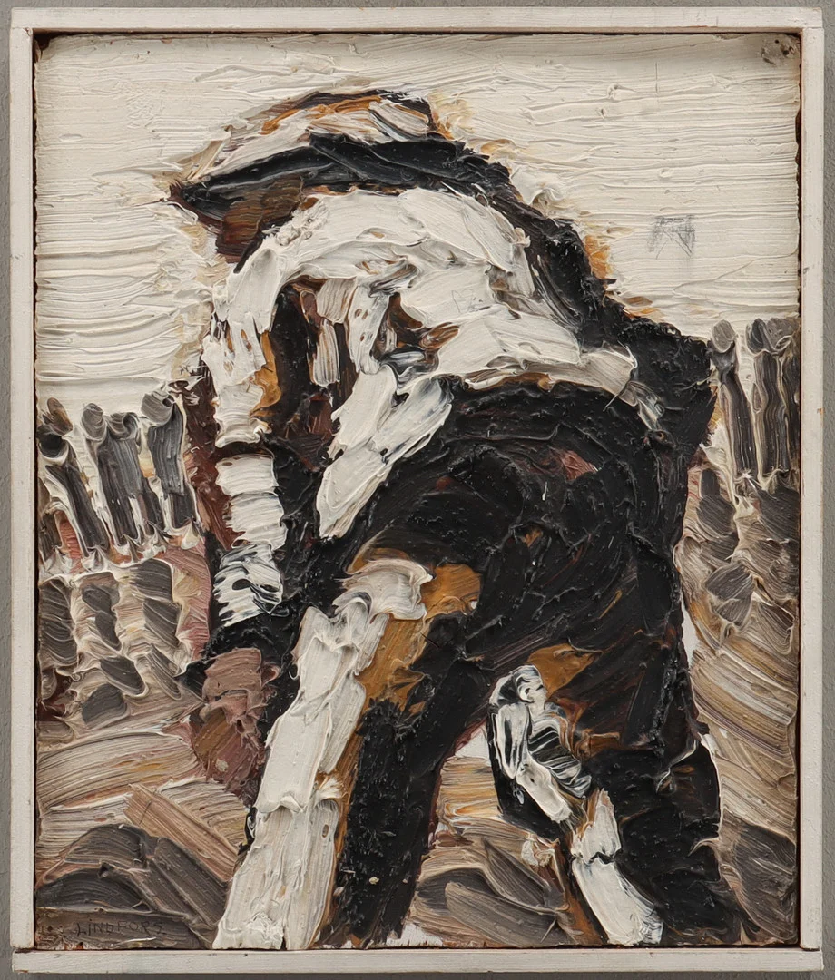 EVERT LINDFORS. Komposition. — Paintings — Karlstad Hammarö Auktionsverk