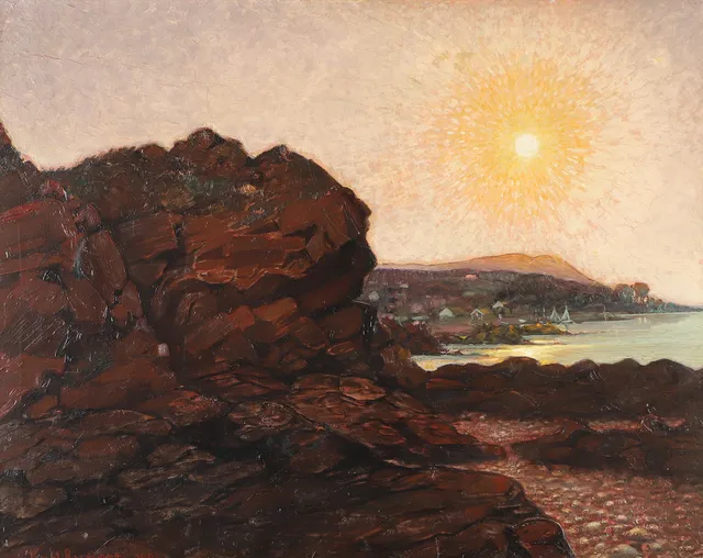KARL RUNERT. Sommardag, olja på duk, signerad 1921.