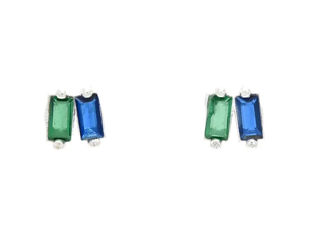 ÖRHÄNGEN, sterlingsilver, cubic zirkoner, höjd 6 mm, vikt 0,8 g, stift.