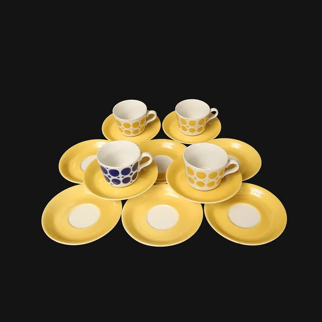 GÖRAN BÄCK, kaffeservis, "Pop", Arabia, 14 delar.