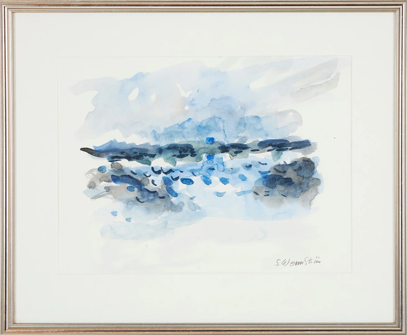 STIG WENNSTRÖM (FÖDD 1938). havsmotiv, akvarell på papper, signerad. — Paintings — Stockholms Auktionsverk Magasin 5