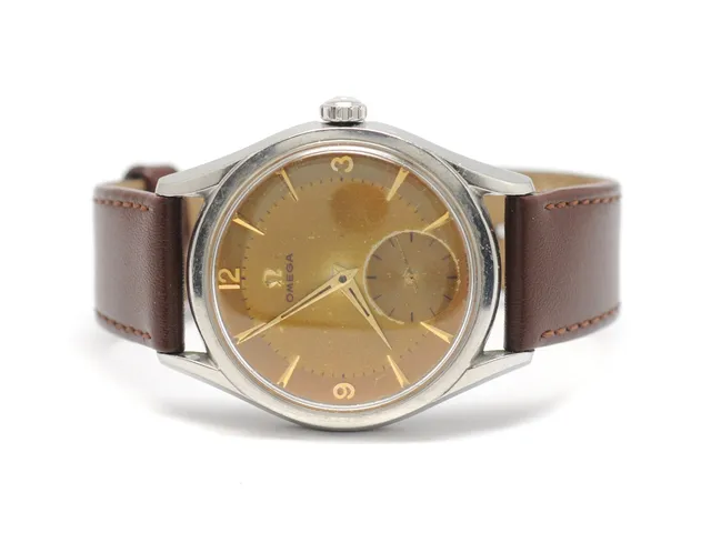 OMEGA, Seamaster, Cal 266, Serie nr. 14379315, Ref nr. CK 2791, Boett nr. 2791-5, herrur, 36 mm, stål, manuell, plexiglas, liten sekundvisare, skadad urtavla, defekt, läderband, ca 1954.