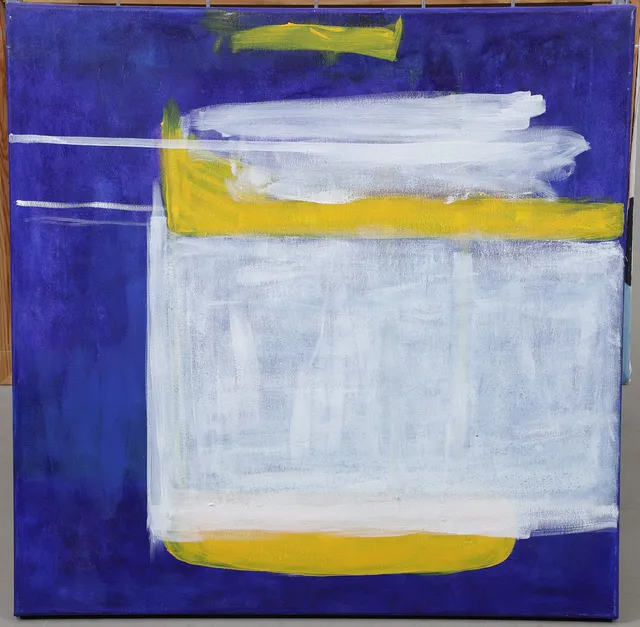CHRISTIN OHLIN (1946-2025). Abstrakt komposition, olja på duk.