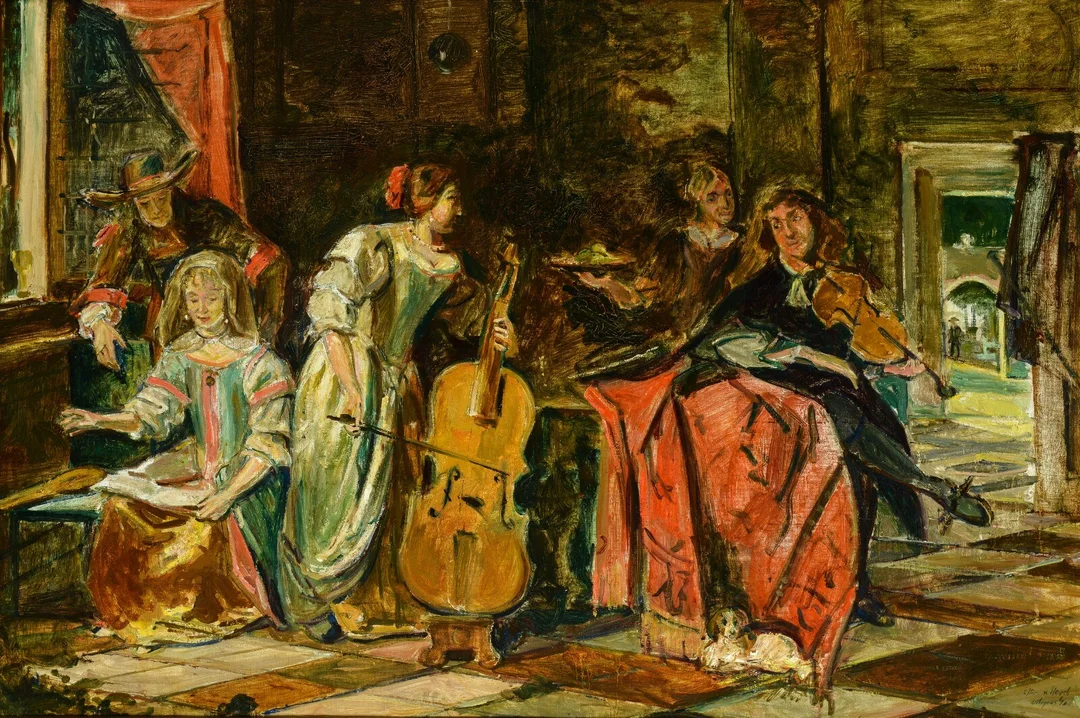 Mogens Gad, efter Pieter de Hooch — Paintings and sculptures/Modern pictorial arts — Lauritz