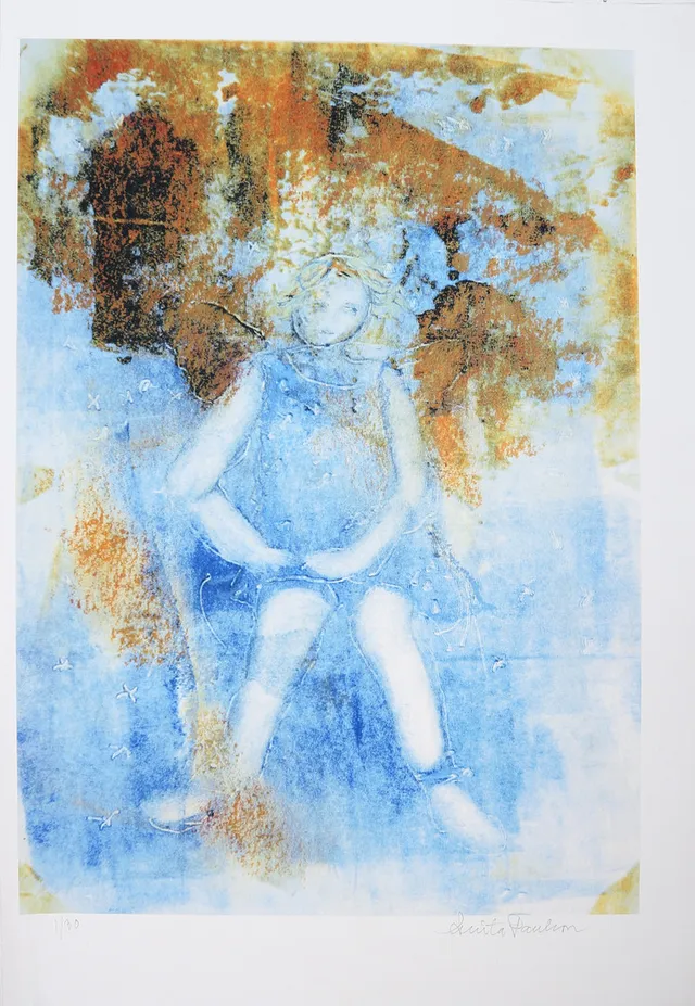 ANITA PAULSSON. Blicken, gicleétryck nr 1/30, signerad.